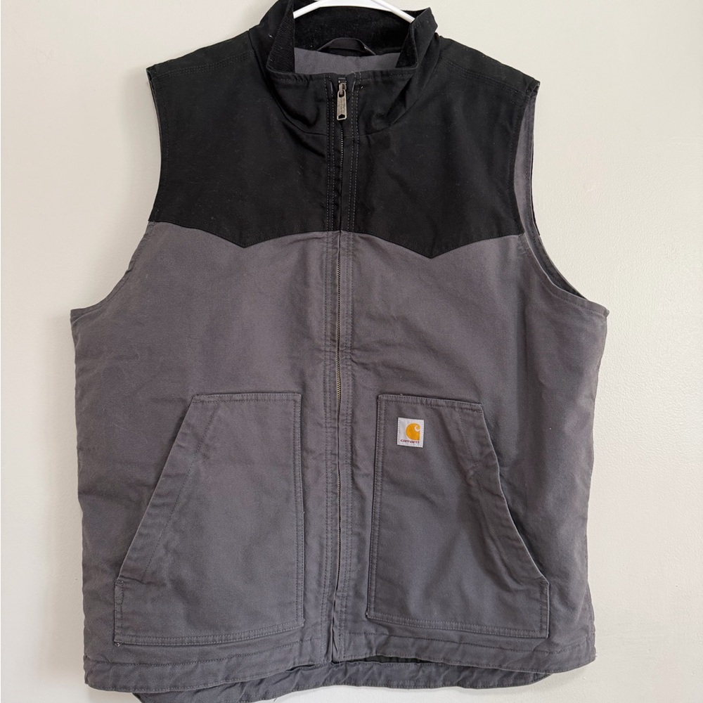 Carhartt Black and Gray Vest